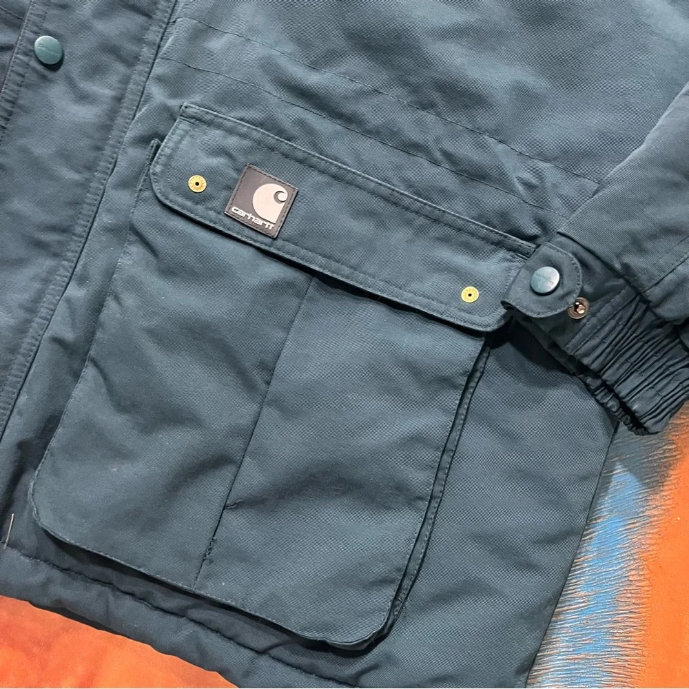 Vintage Carhartt Quilted Work Chore Jacket size 4XL